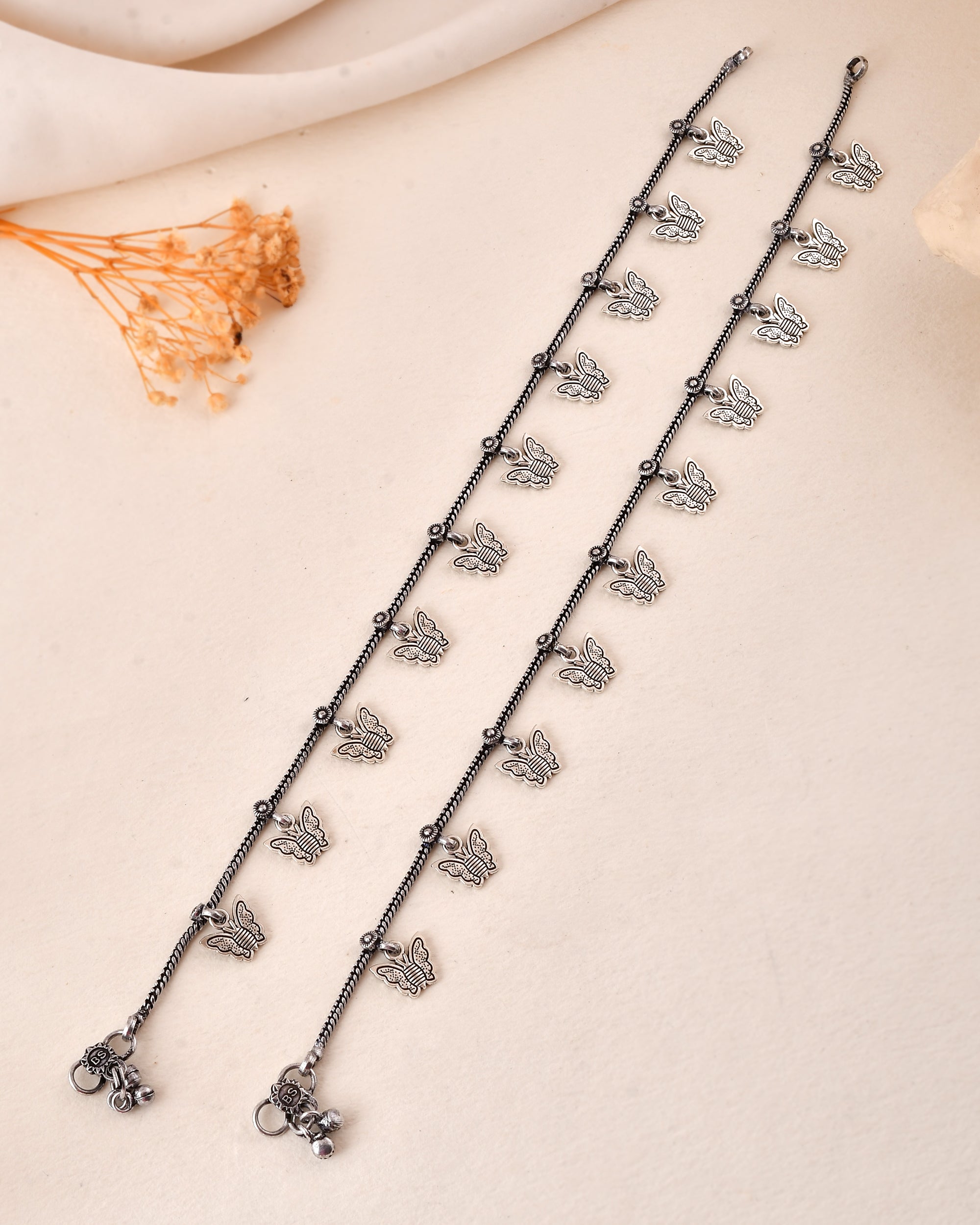 Pari Butterfly Dandiya Anklet Set